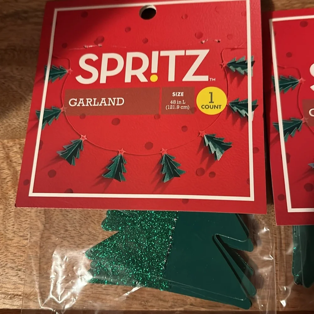 Spritz Christmas Tree Garland - 4 Sets